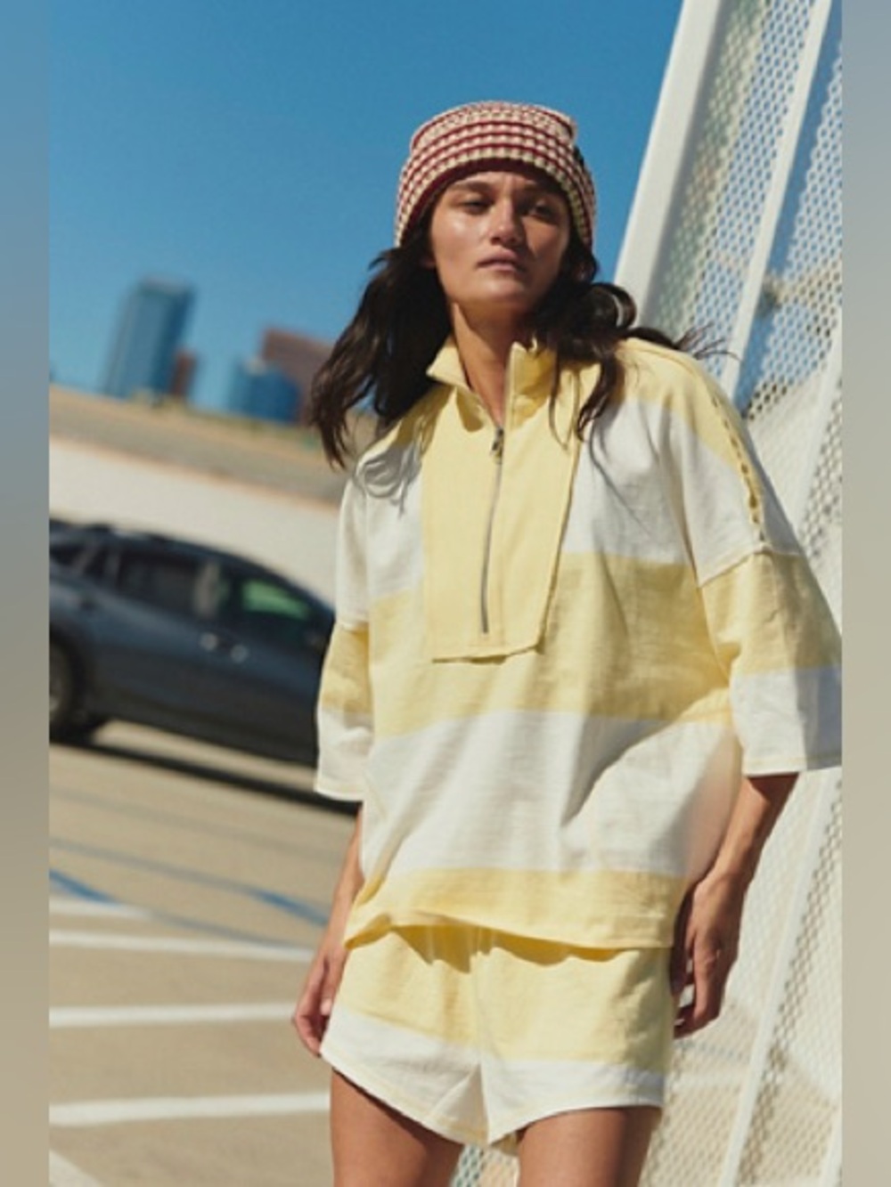 FP Movement Retro Rugby TOP only~ Sunlit Yellow